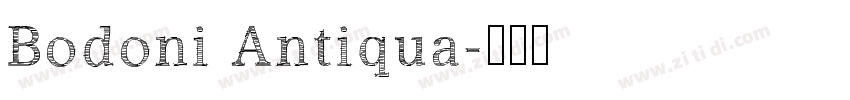 Bodoni Antiqua字体转换